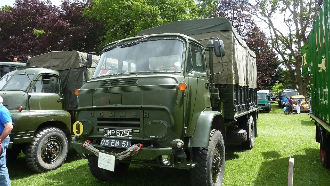 A 1960s military Commer truck powered by the Commer TS3 engine