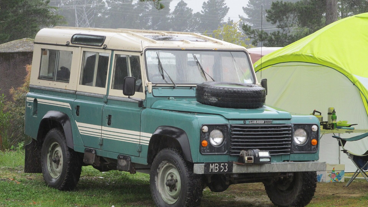A 1985 Land Rover 110 County