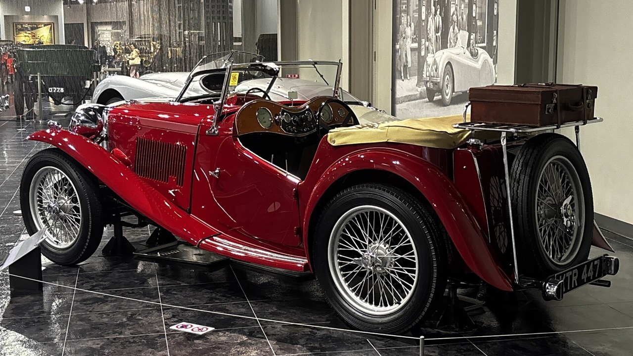 An MG TC Midget, the postwar MG Midget