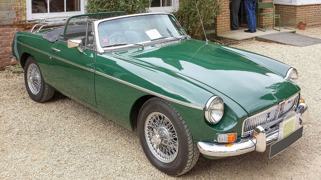 A 1969 MGB roadster