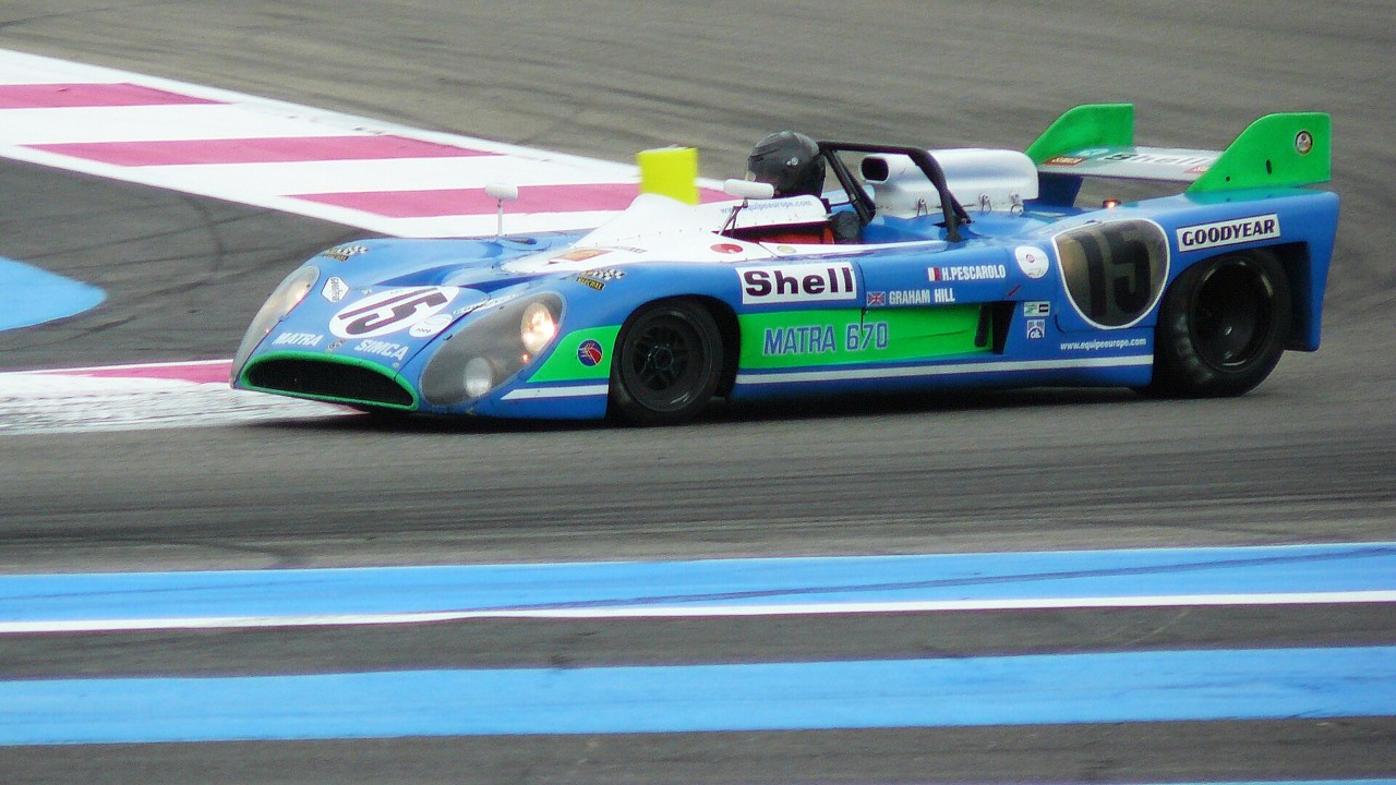 Graham Hill won Le Mans in a V12 Matra in 1972, becoming the only driver with an F1 title, Indy and Le Mans