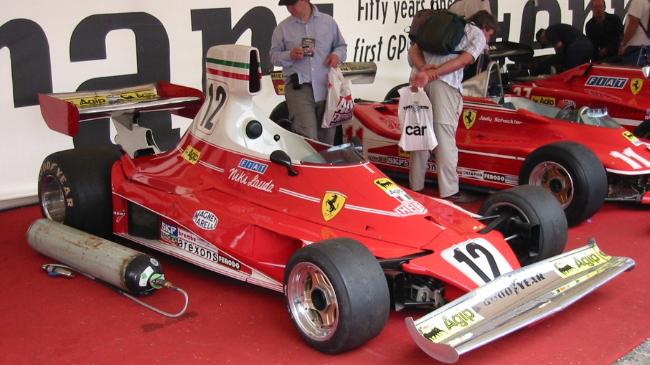 Ferrari’s 312T was named for its transverse gearbox and carried Niki Lauda to his first F1 title in 1975