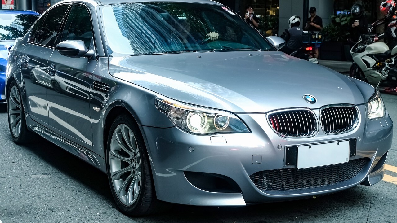An E60 BMW M5 sedan