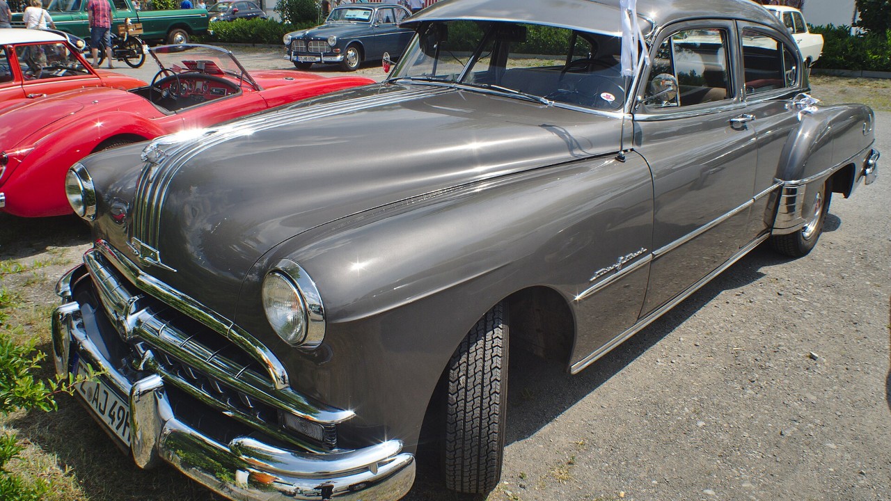 A 1949 Pontiac Streamliner Sedan Coupe