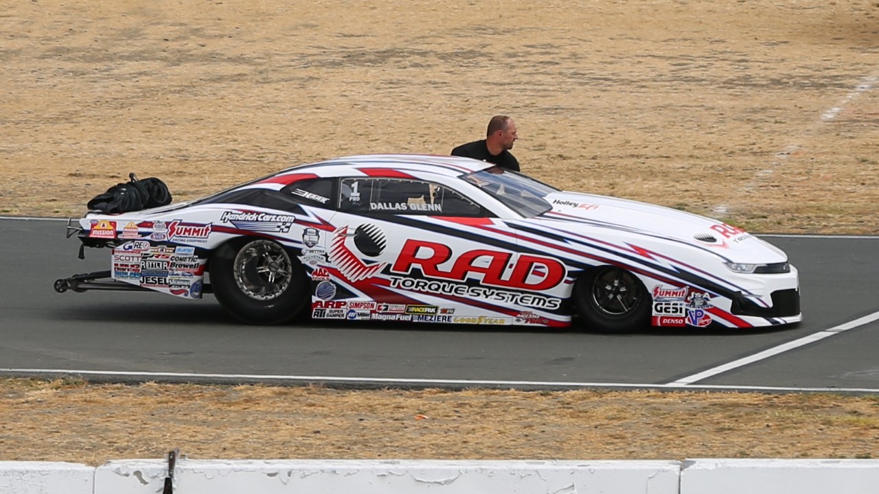 Dallas Glenn’s Camaro ran 6.434, the quickest Pro Stock pass ever, then won the Texas FallNationals