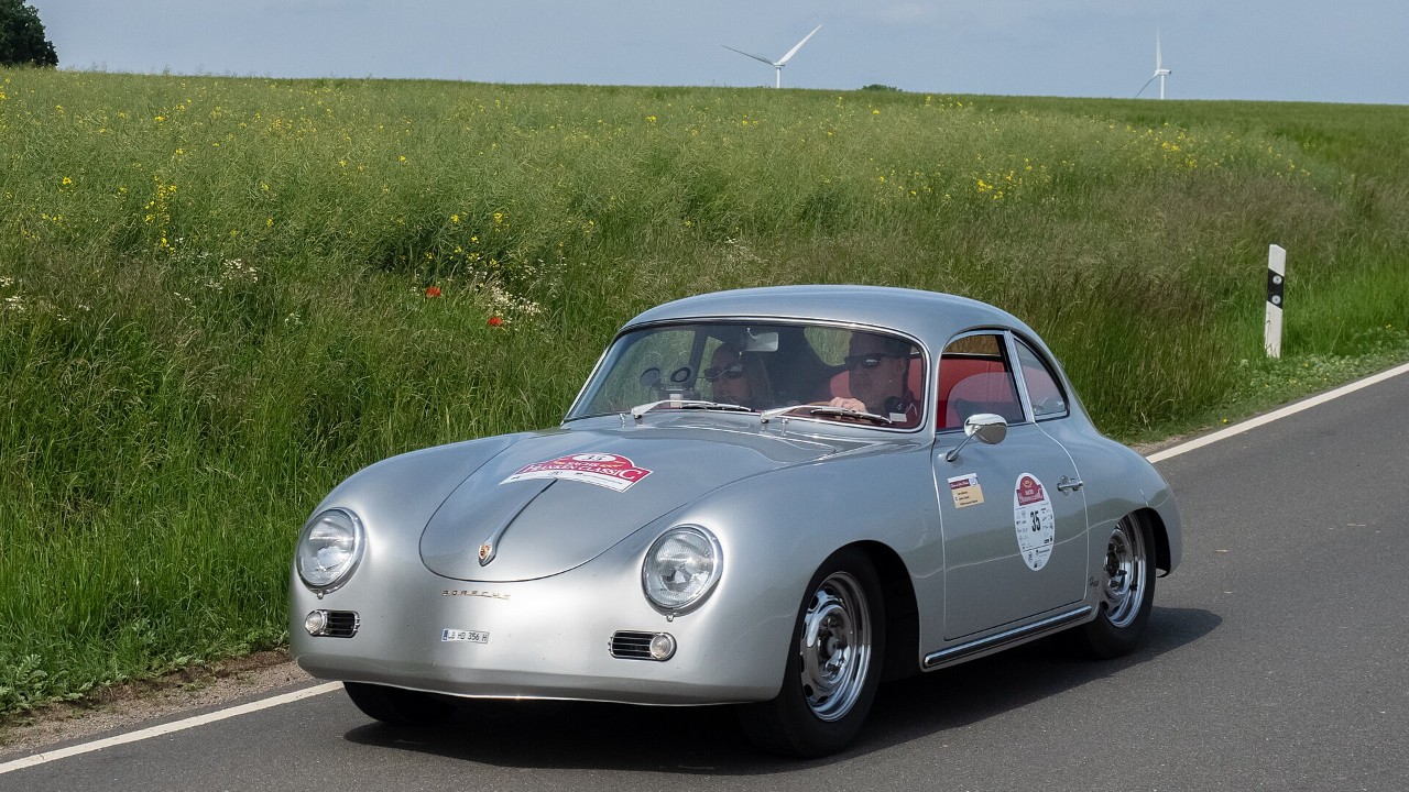 A Porsche 356 A coupe