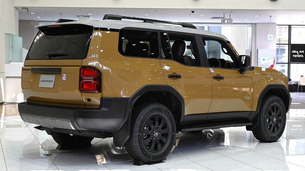 Rear view of a Toyota Land Cruiser 250 Series, the model covered by the Land Cruiser recall