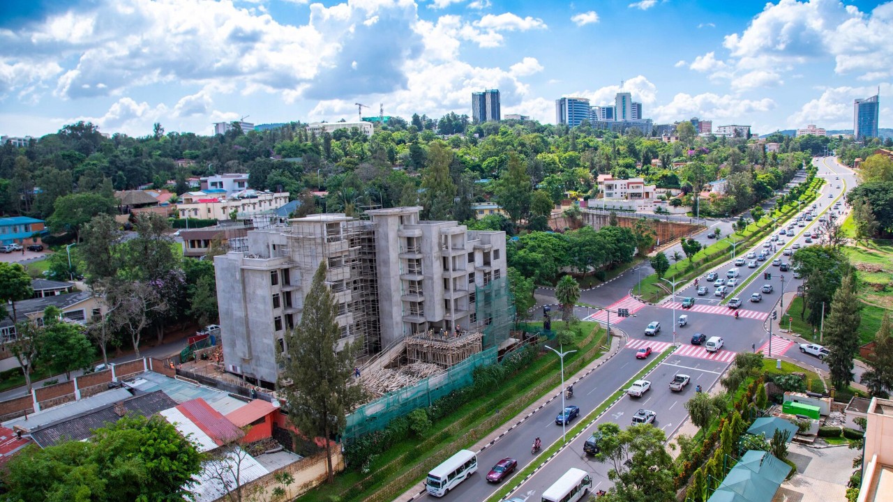 A street in Kigali, the Rwandan capital near the planned African Grand Prix circuit in Bugesera