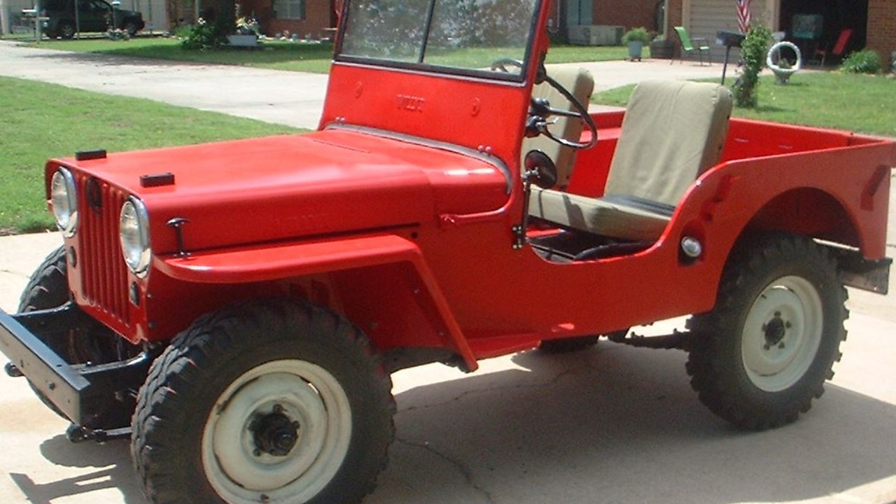A Willys CJ-2A Universal Jeep