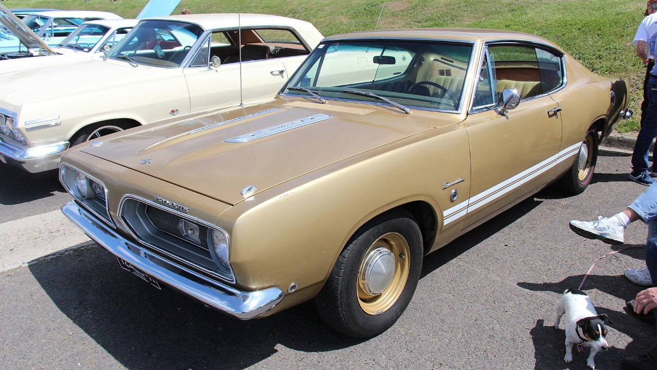 A 1968 Plymouth Barracuda fastback