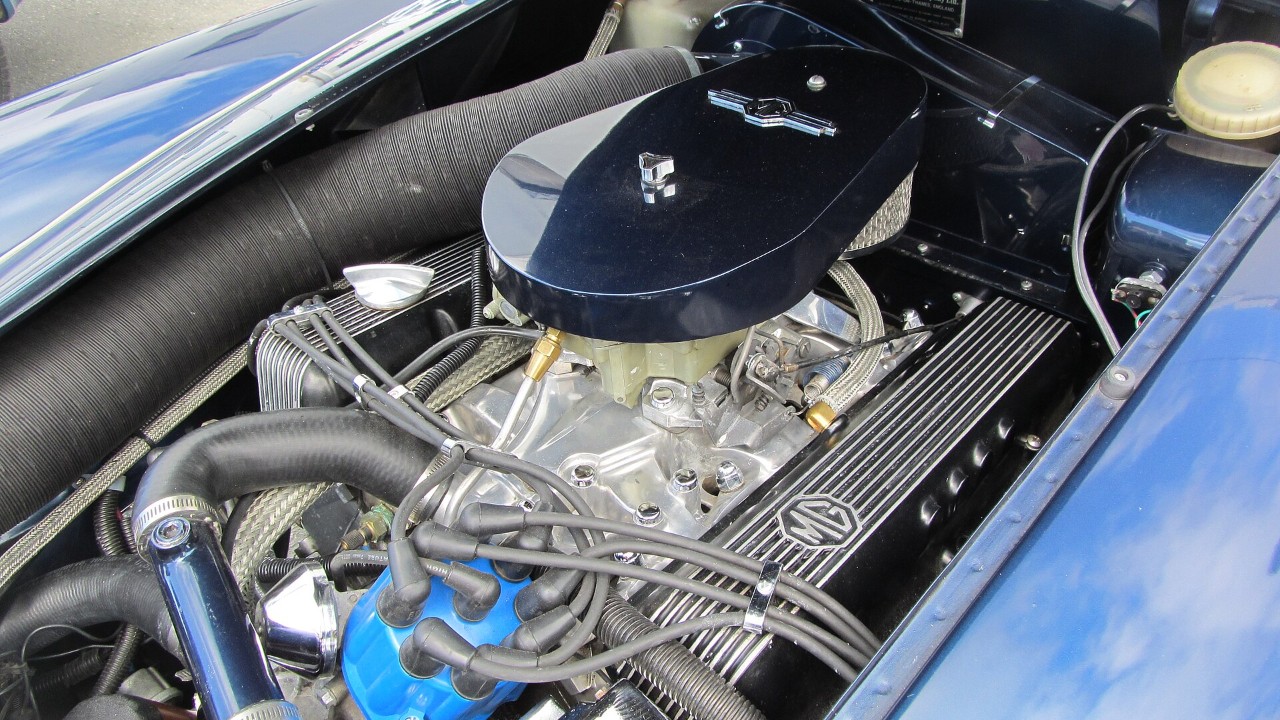 A Buick 215 aluminum V8 swapped into an MGA