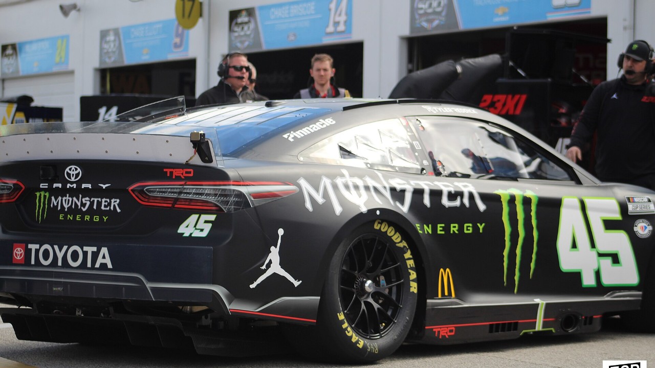 Tyler Reddick's 23XI Racing Toyota, one of the cars behind the Toyota manufacturers title