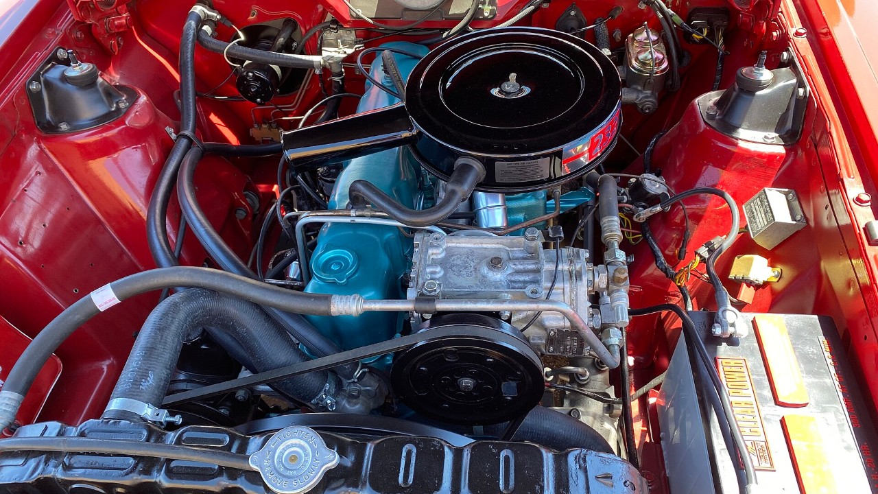 Under the hood of an all-original 1970 AMC Gremlin