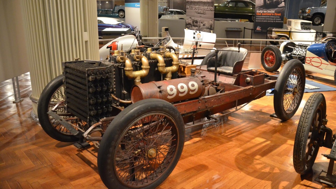 The Ford 999 race car, the machine behind the Lake St. Clair record