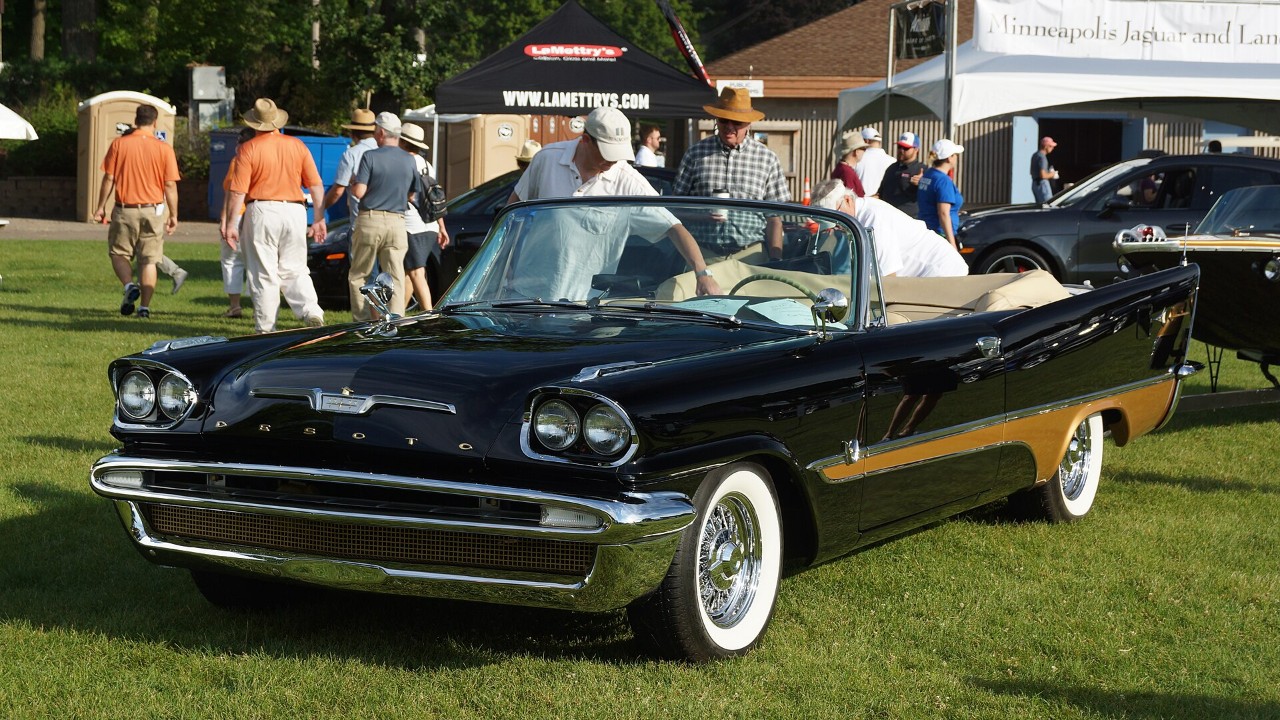A 1957 DeSoto Adventurer convertible, the car with the 345-cubic-inch DeSoto Hemi