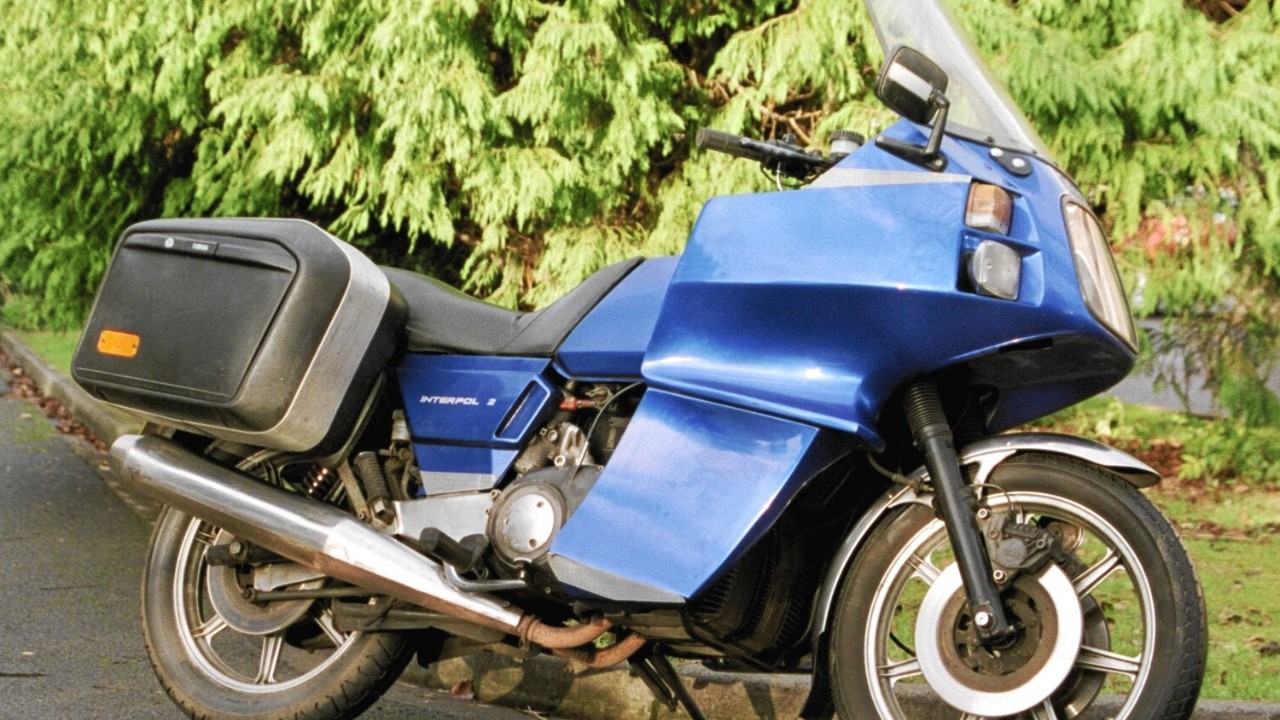 A 1985 Norton Interpol 2 rotary police motorcycle