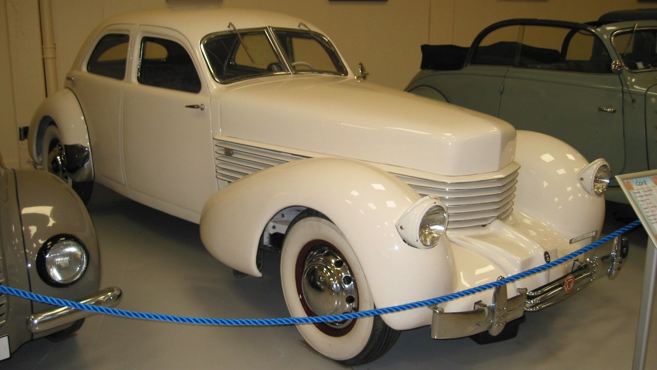 A 1936 Cord 810 in a Danish museum