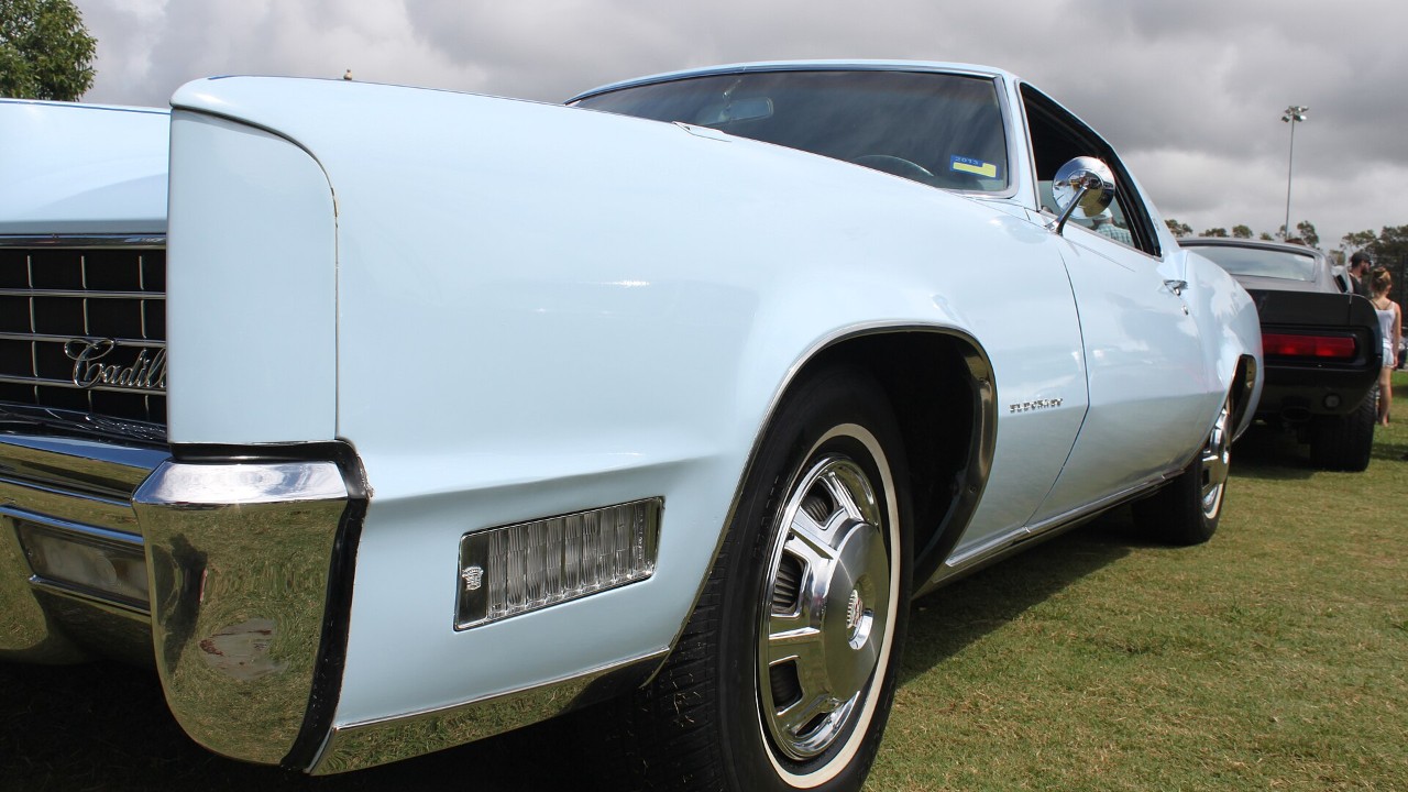 A white 1967 Cadillac Eldorado