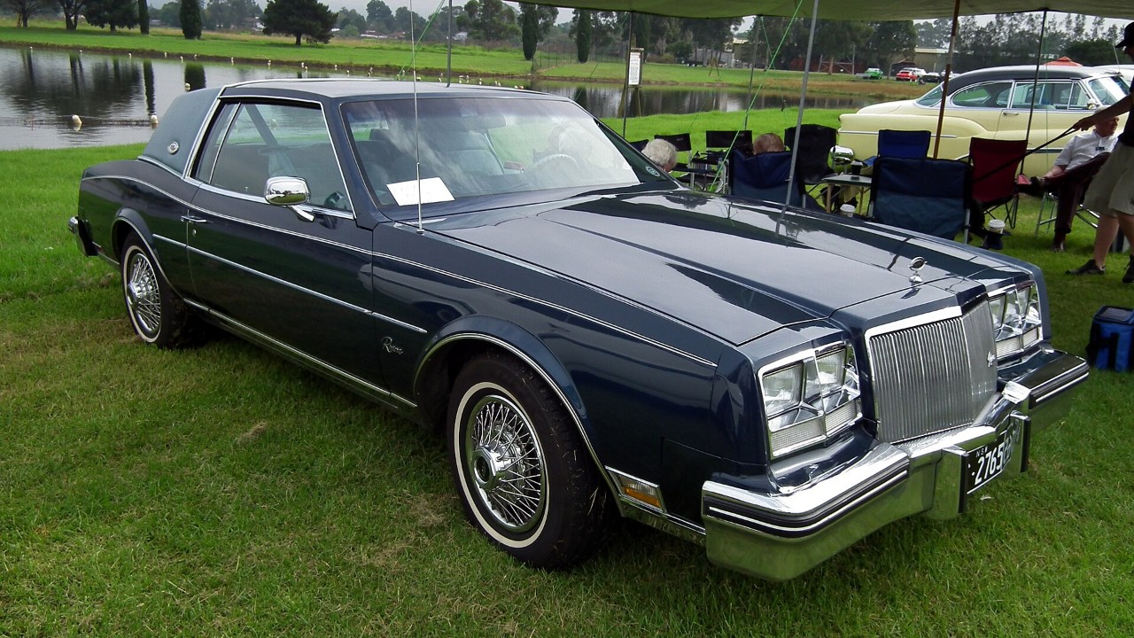 A 1979 Buick Riviera coupe