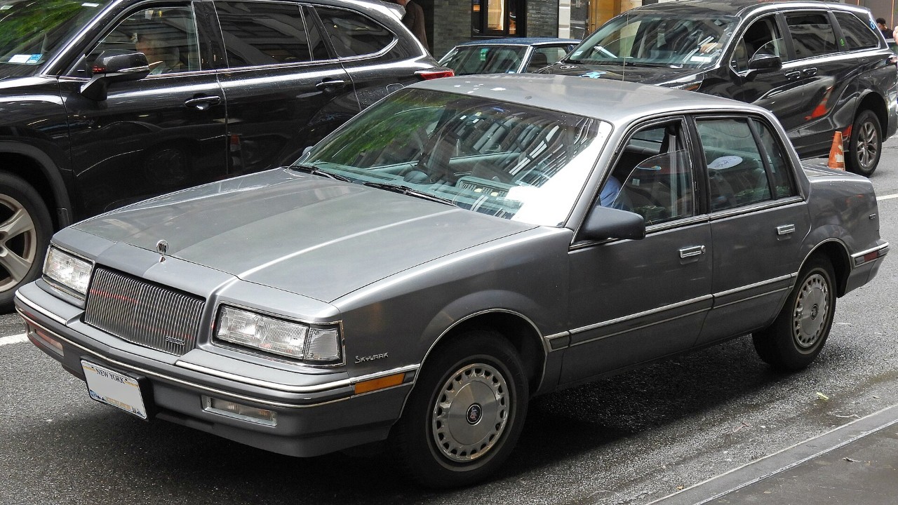 A 1989 Buick Skylark Custom sedan
