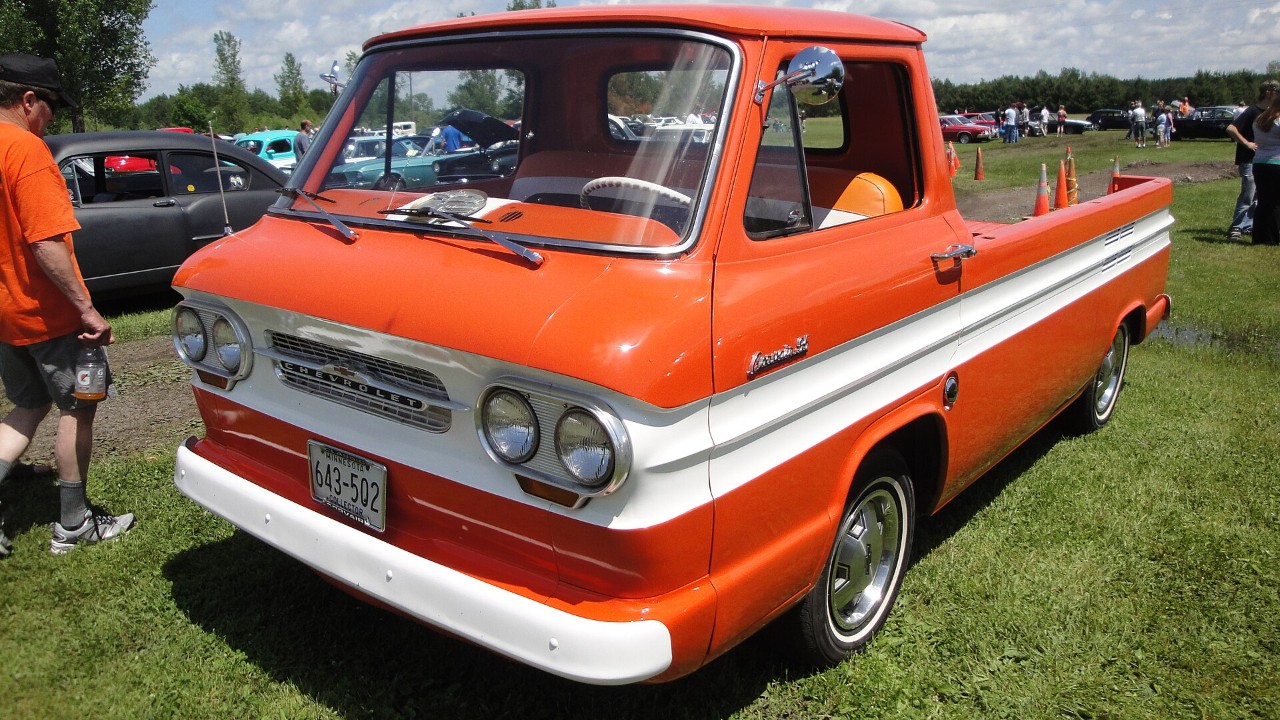 A 1962 Chevrolet Corvair Rampside pickup