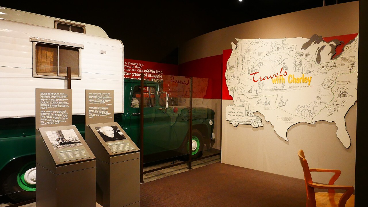 The Rocinante truck exhibit at the National Steinbeck Center in Salinas