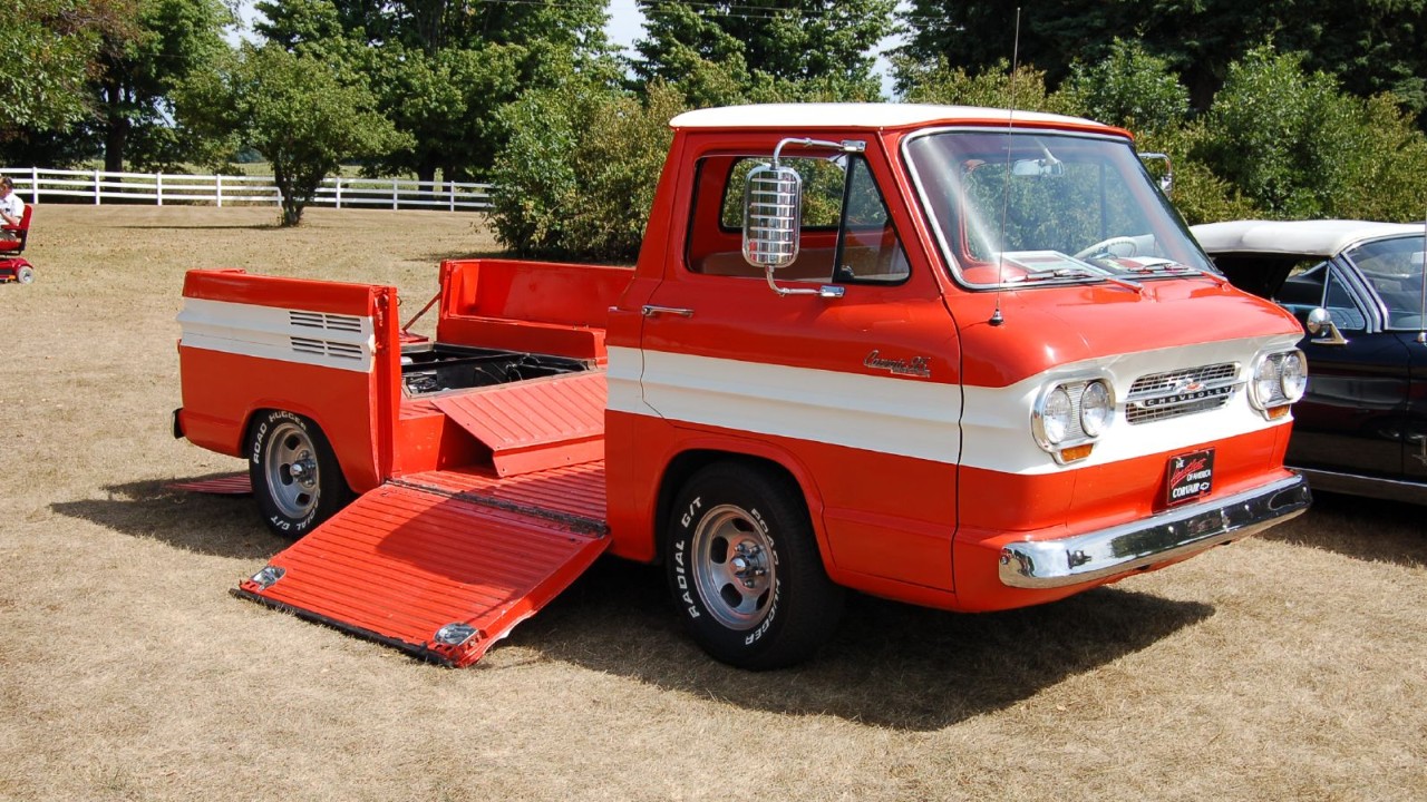 Chevrolet built 10,787 Corvair Rampside pickups in 1961, but only 851 in 1964, the final year