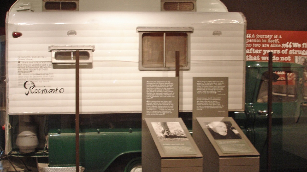 John Steinbeck drove his GMC camper truck Rocinante over 10,000 miles in 1960 for Travels with Charley