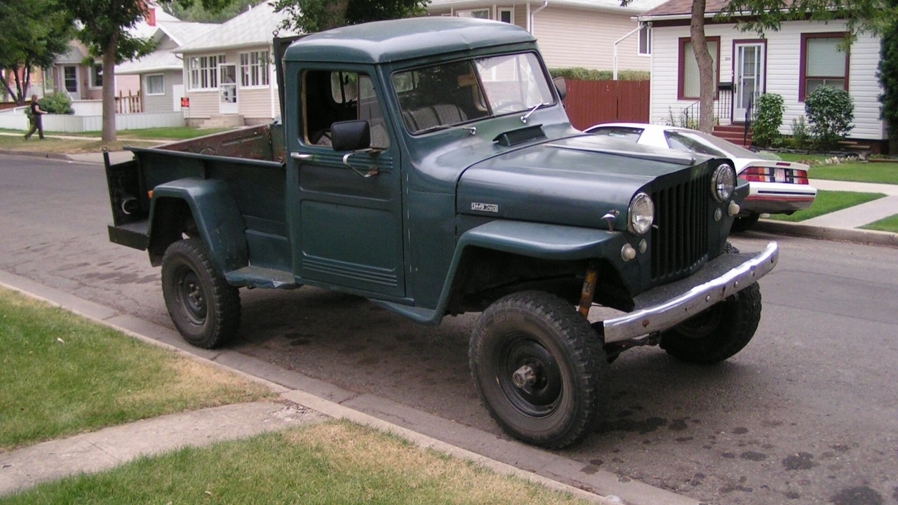 A 1947 Willys Jeep truck