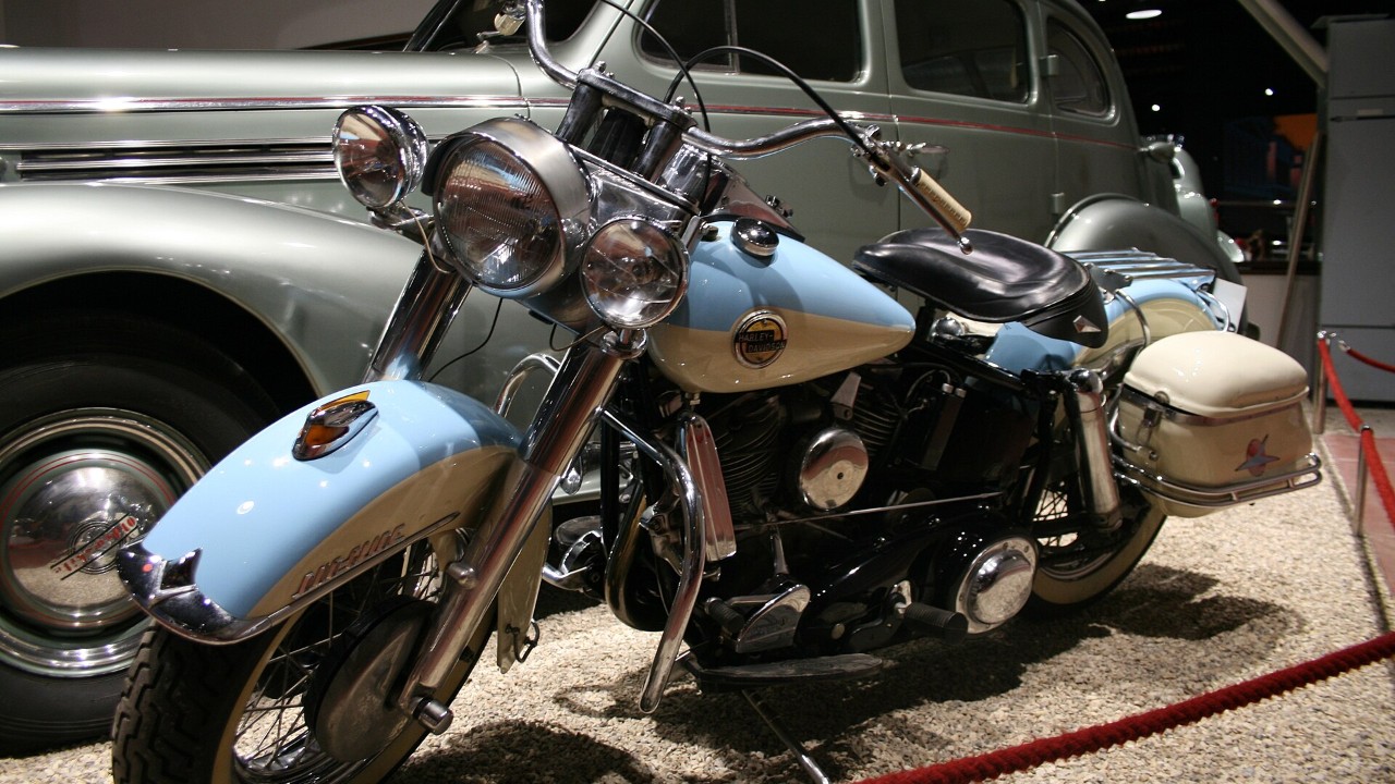 A 1958 Harley-Davidson Duo-Glide