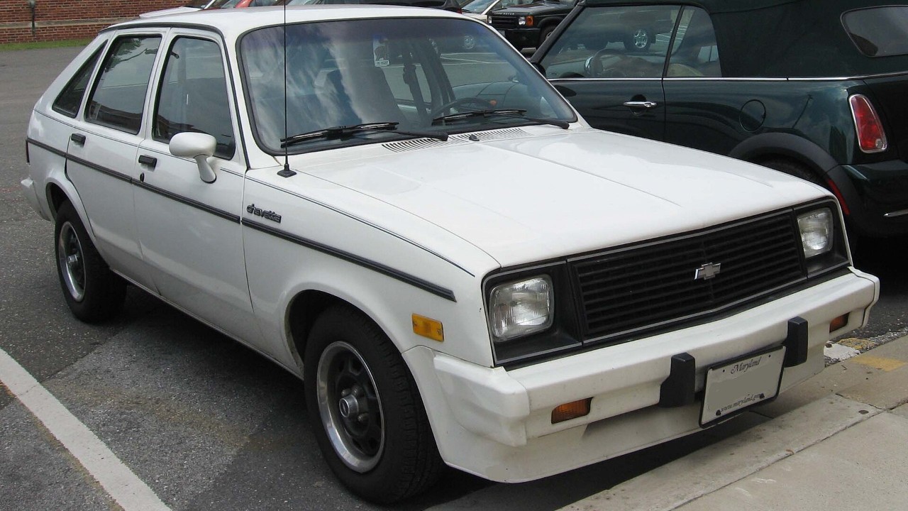 A 1983-1985 Chevrolet Chevette (gasoline model shown)