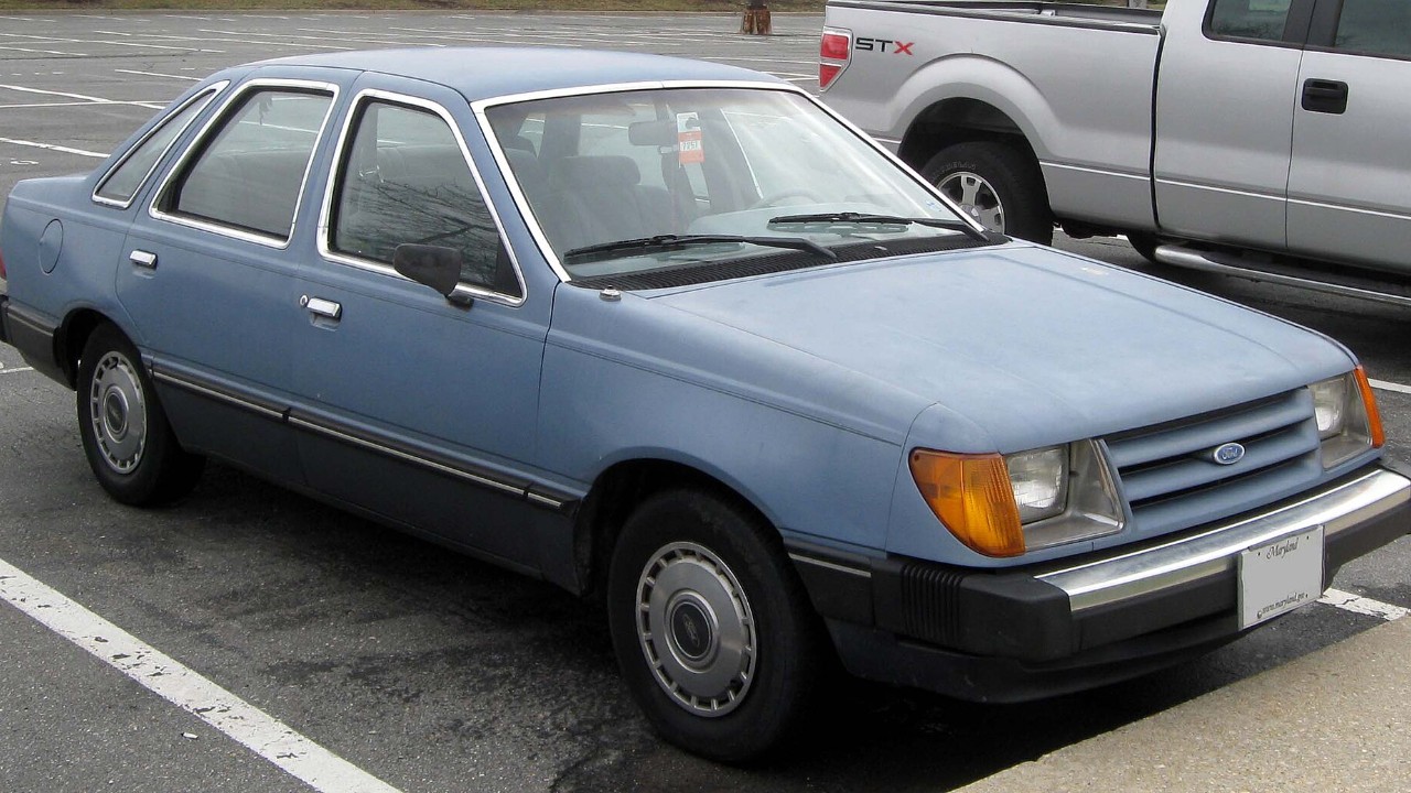 A 1984-1985 Ford Tempo sedan