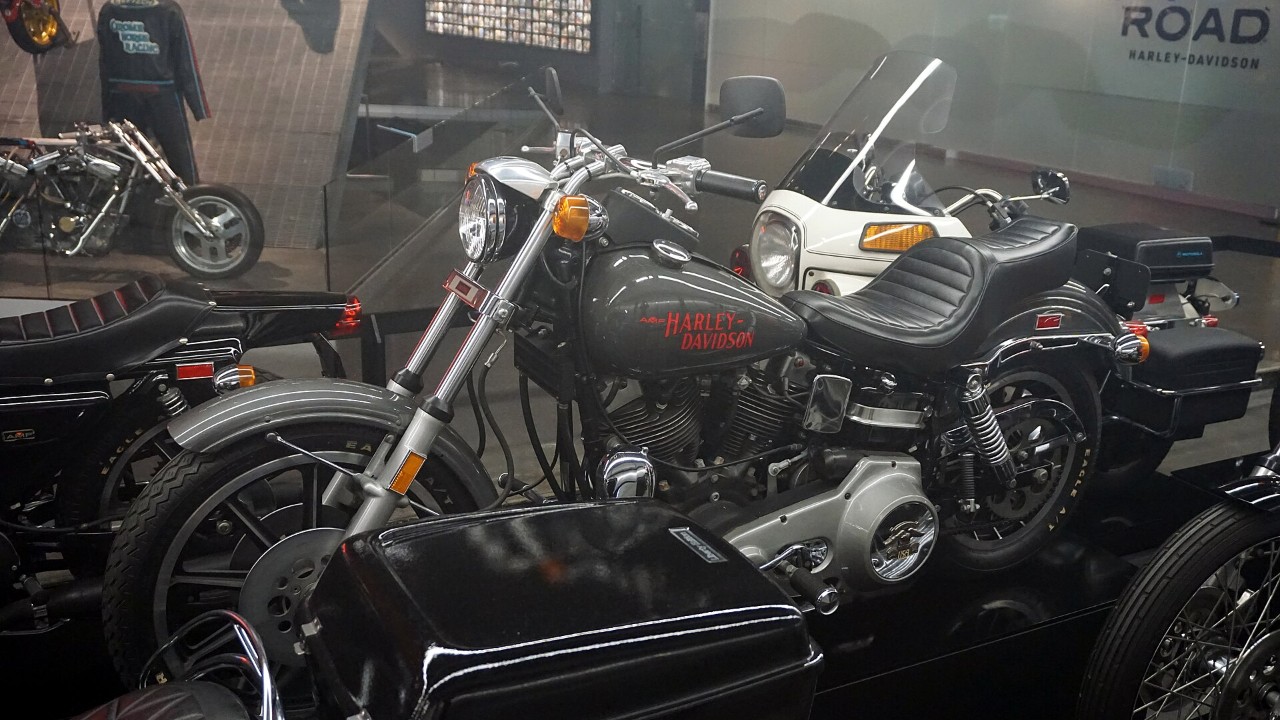 A 1977 Harley-Davidson FXS Low Rider at the Harley-Davidson Museum