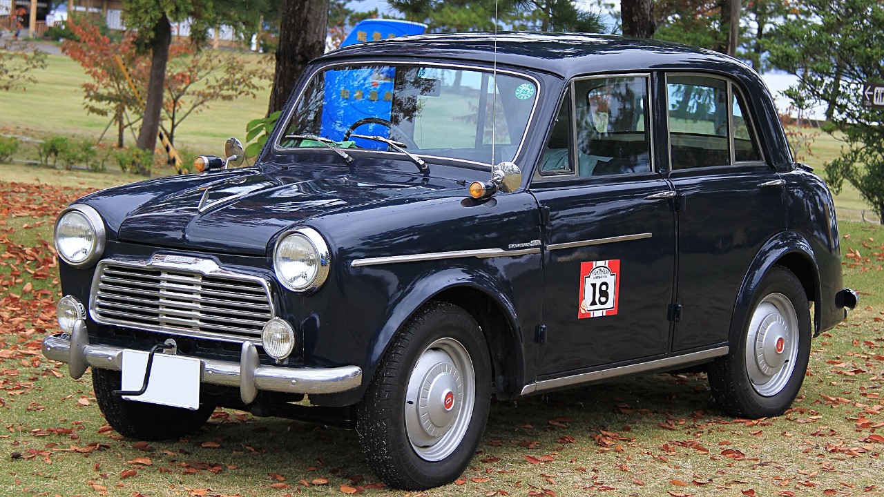 A 1958 Datsun 1000 sedan, the 210 series