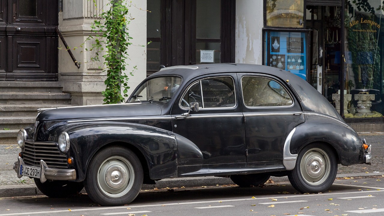 A Peugeot 203 saloon