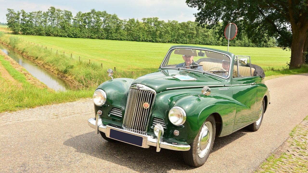 A Sunbeam-Talbot 90 drophead coupe