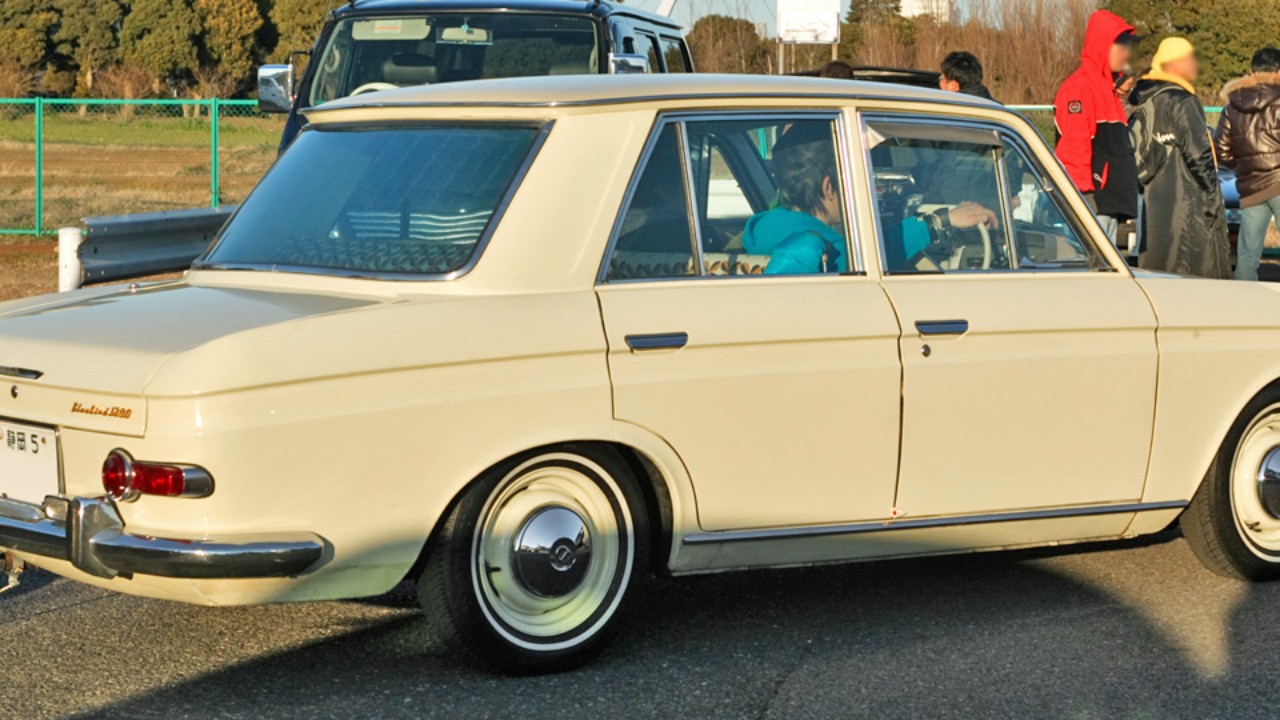 A Datsun Bluebird 410 sedan