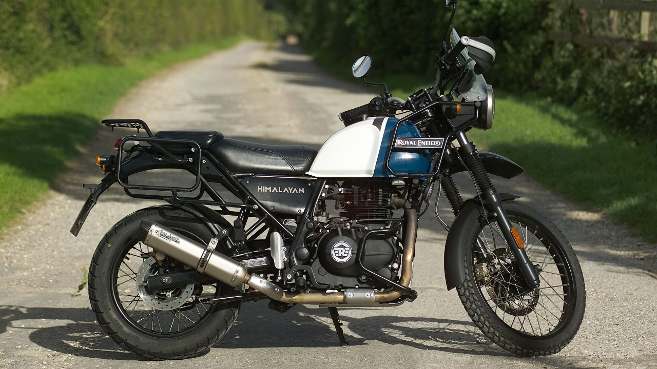 A Royal Enfield Himalayan