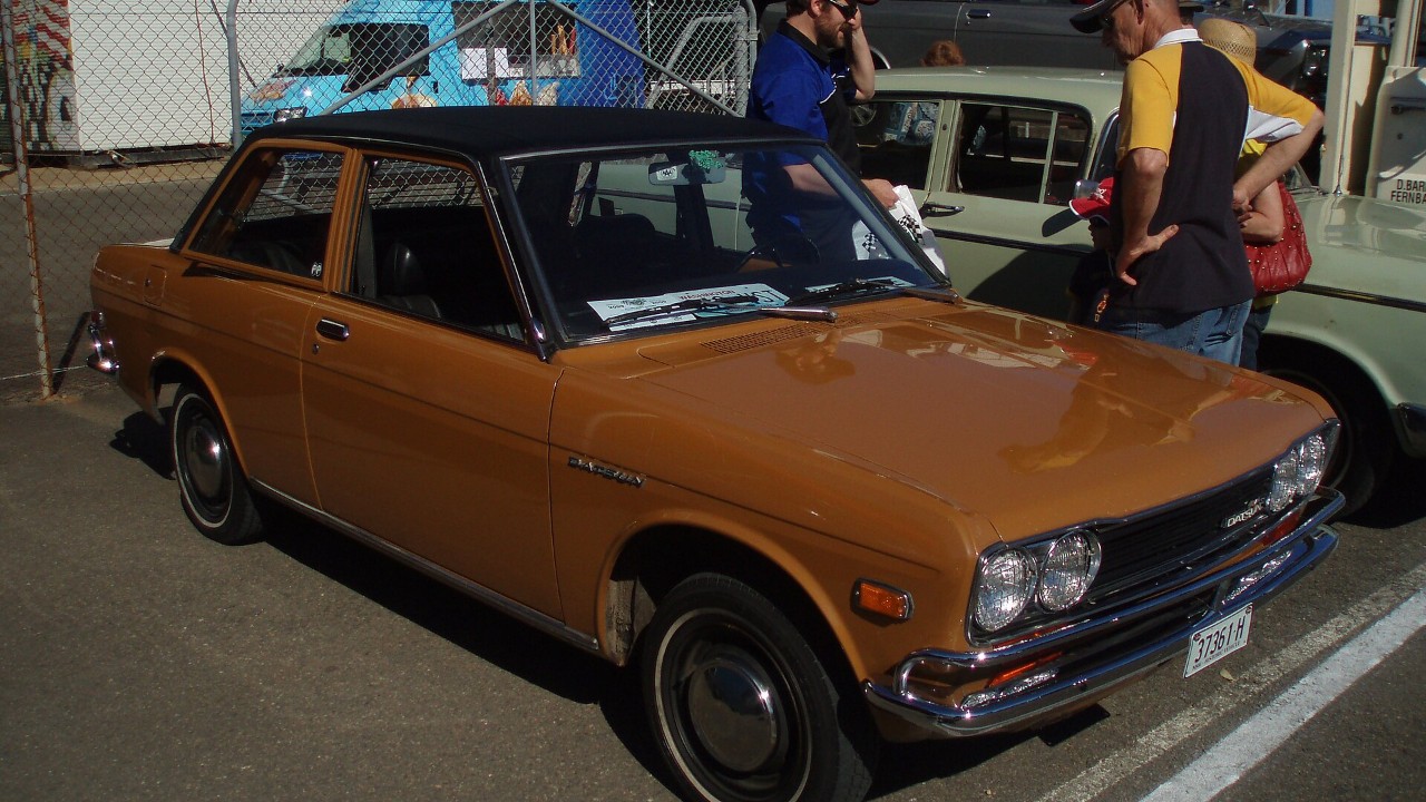 A 1970 Datsun 510 two-door sedan