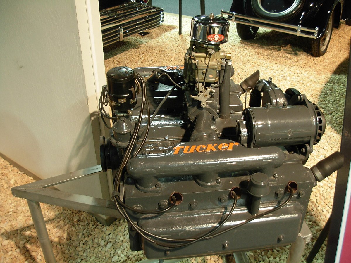 Tucker 48 engine on display