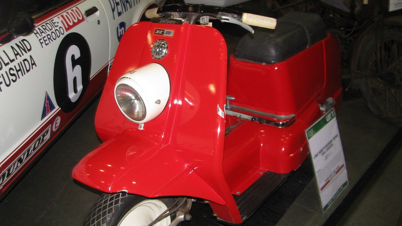 A 1963 Harley-Davidson Topper scooter