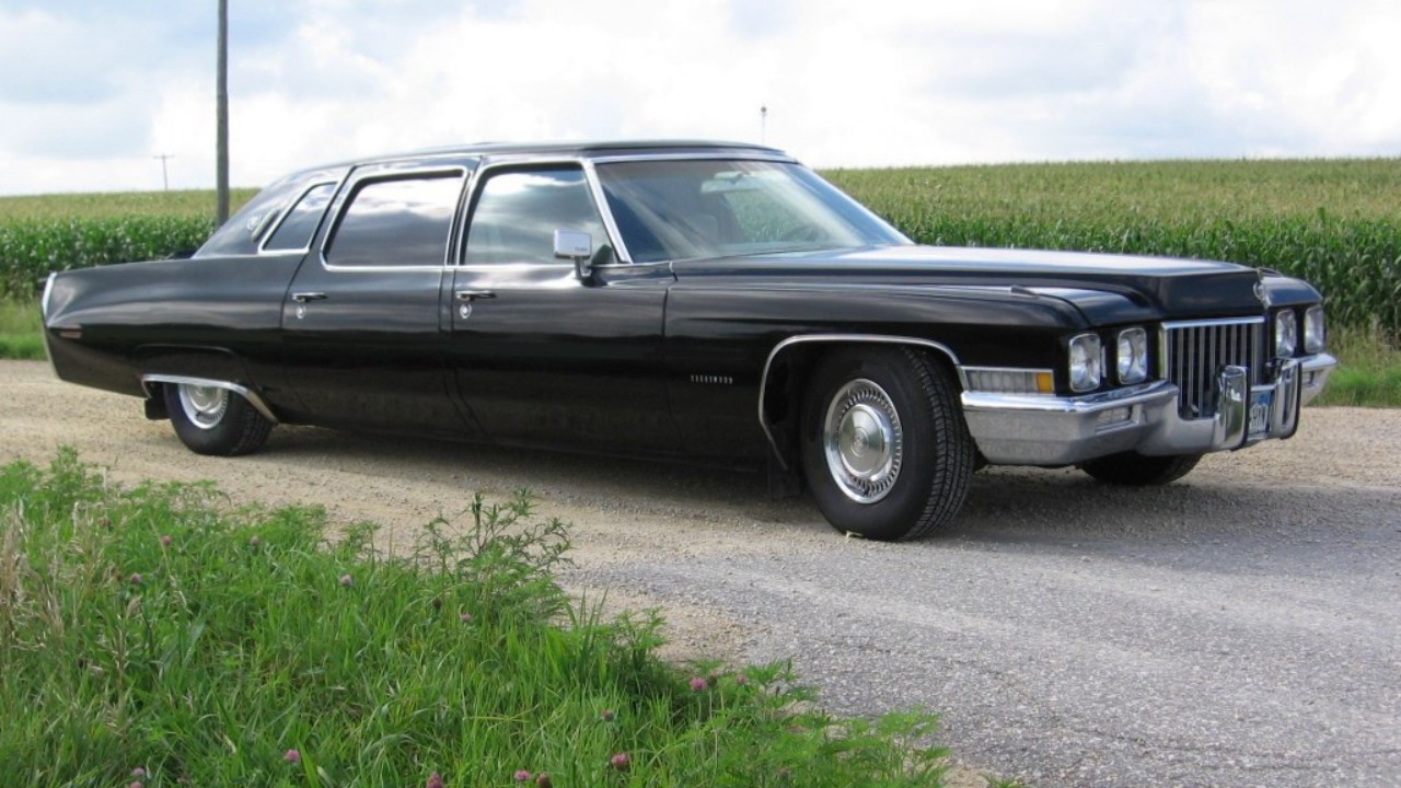 A 1971 Cadillac Fleetwood 75 limousine