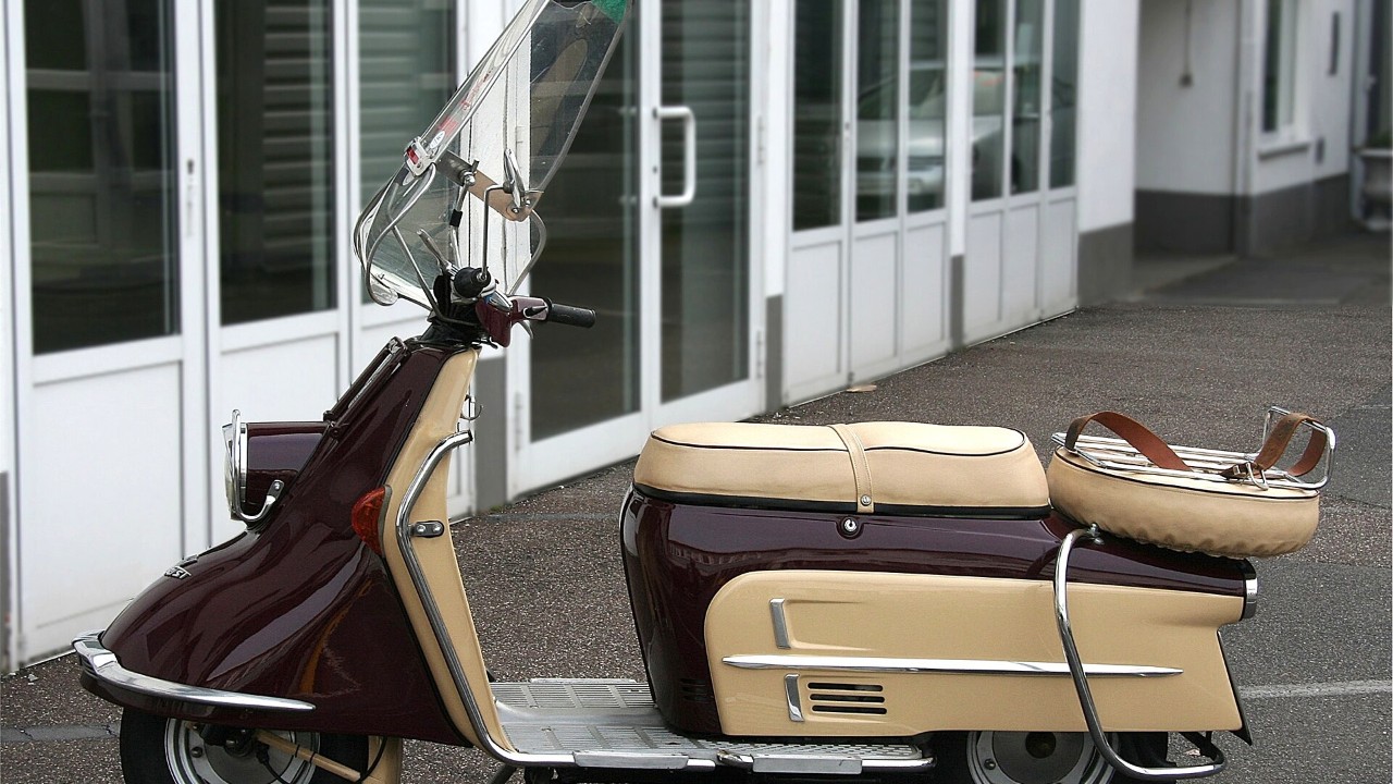 A Heinkel Tourist scooter