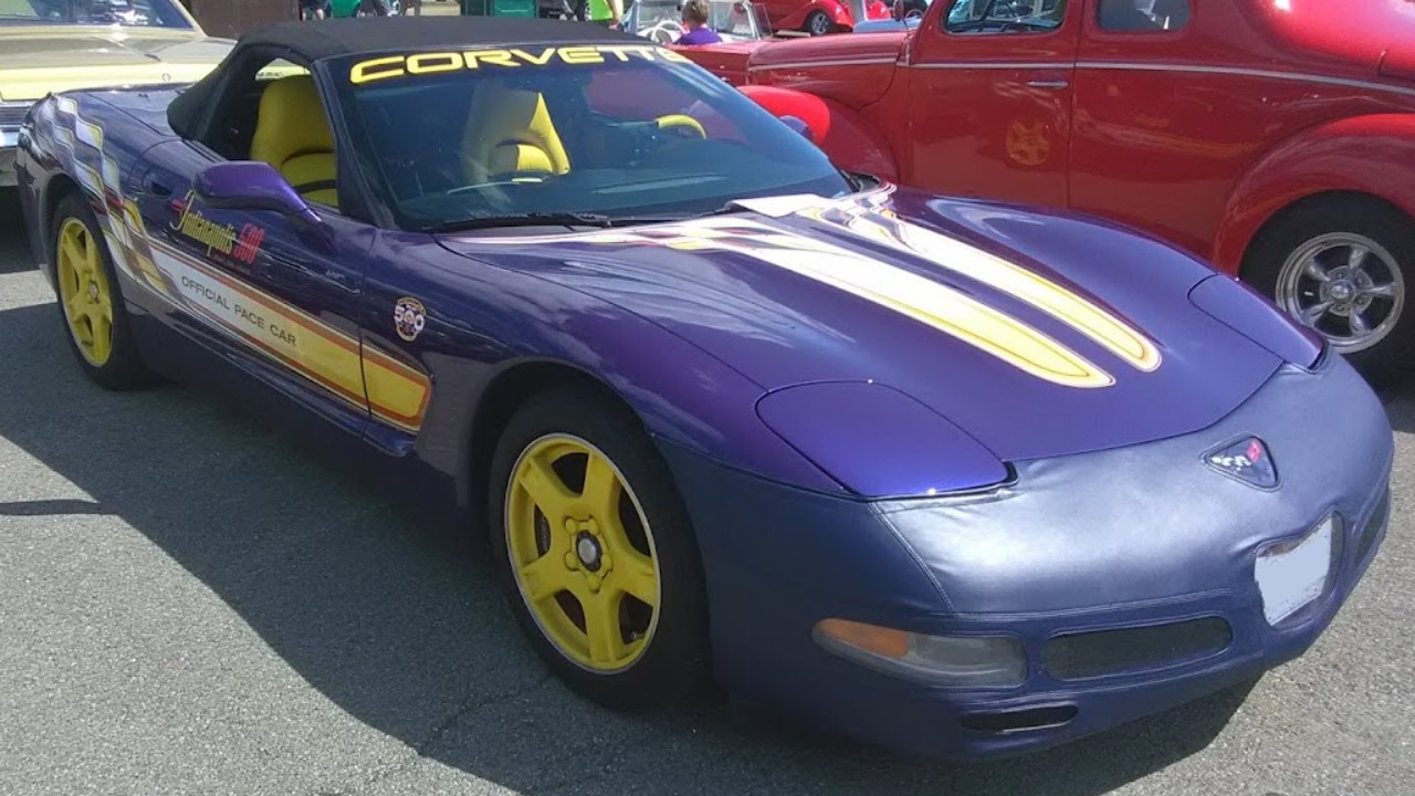 A 1998 Chevrolet Corvette Indianapolis 500 Pace Car replica