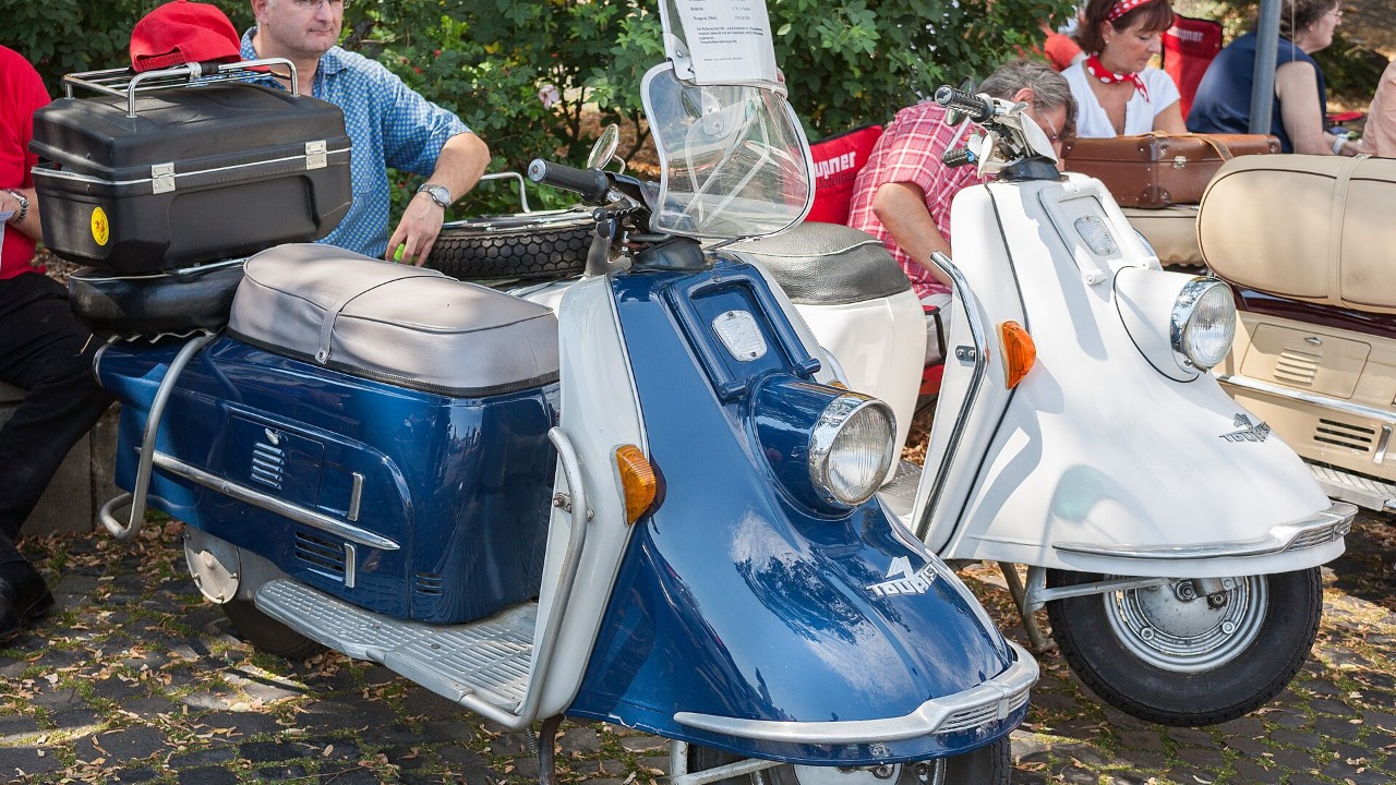 A 1960 Heinkel Tourist 103 A2 scooter