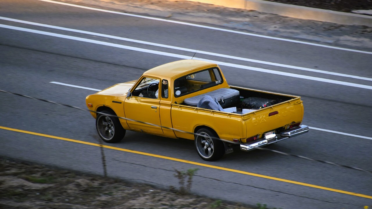 A Datsun 620 King Cab pickup