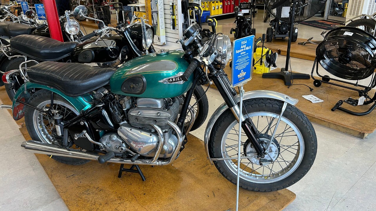 Ariel’s Square Four ran two geared-together crankshafts and grew from 500 cc to 1,000 cc