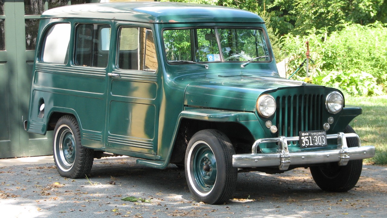 A 1948 Willys Jeep Station Wagon