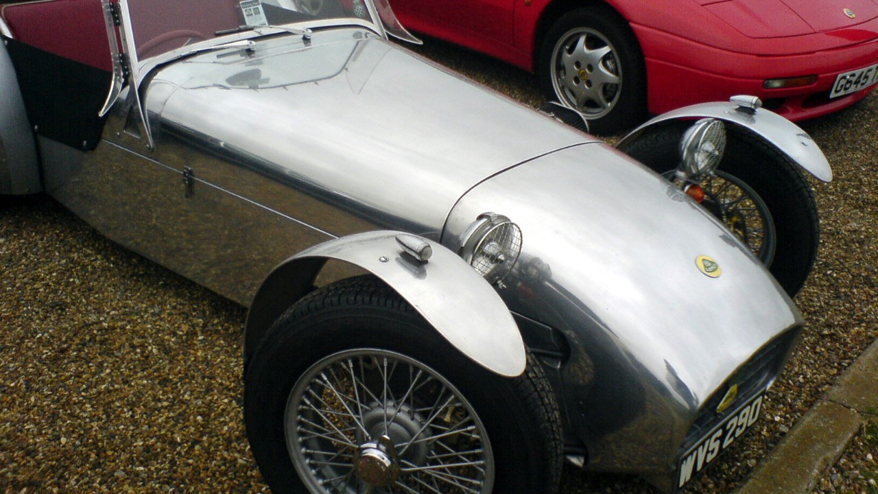 A 1959 Lotus Seven Series 1, the first of the Lotus road cars on this list