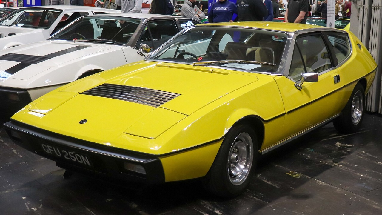 A 1975 Lotus Elite Type 75 hatchback